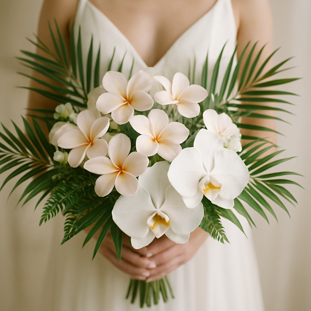 Tropical Fiji wedding flowers