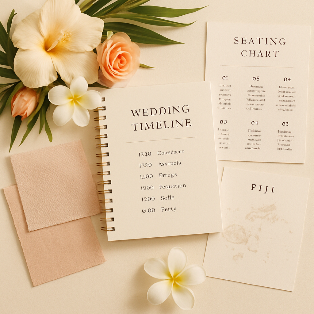 Fiji wedding planning scene